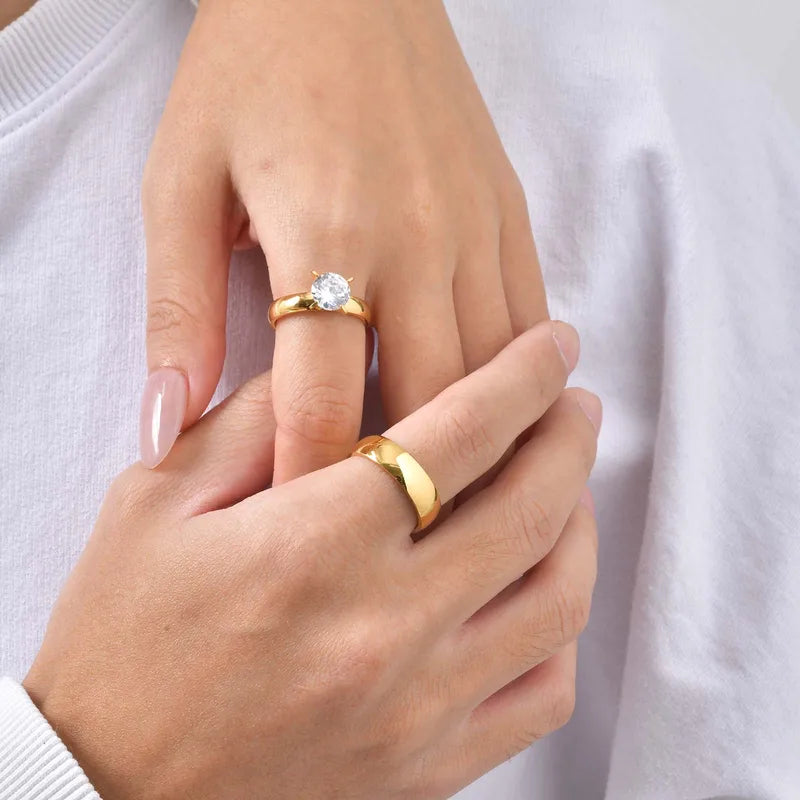 Solitaire Zircon Ring