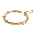 Floral Zircon Bracelet