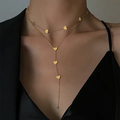 Double heart necklace