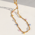 Color wave necklace